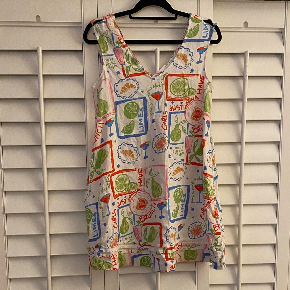 NWOT Cynthia Rowley Linen Blend printed dress